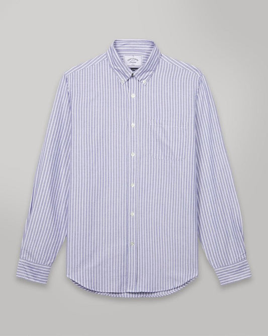 PORTUGUESE FLANNEL BELAVISTA STRIPE 2 SHIRT - BLUE