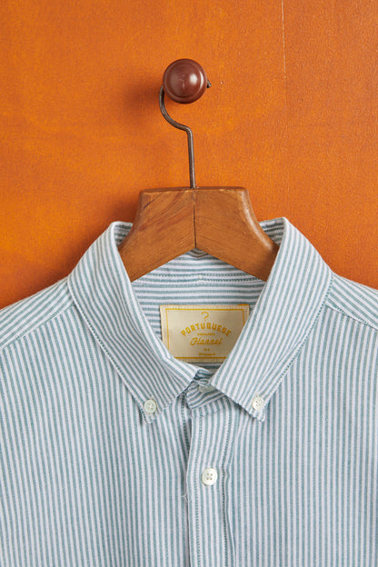 PORTUGUESE FLANNEL BELAVISTA STRIPE SHIRT - GREEN