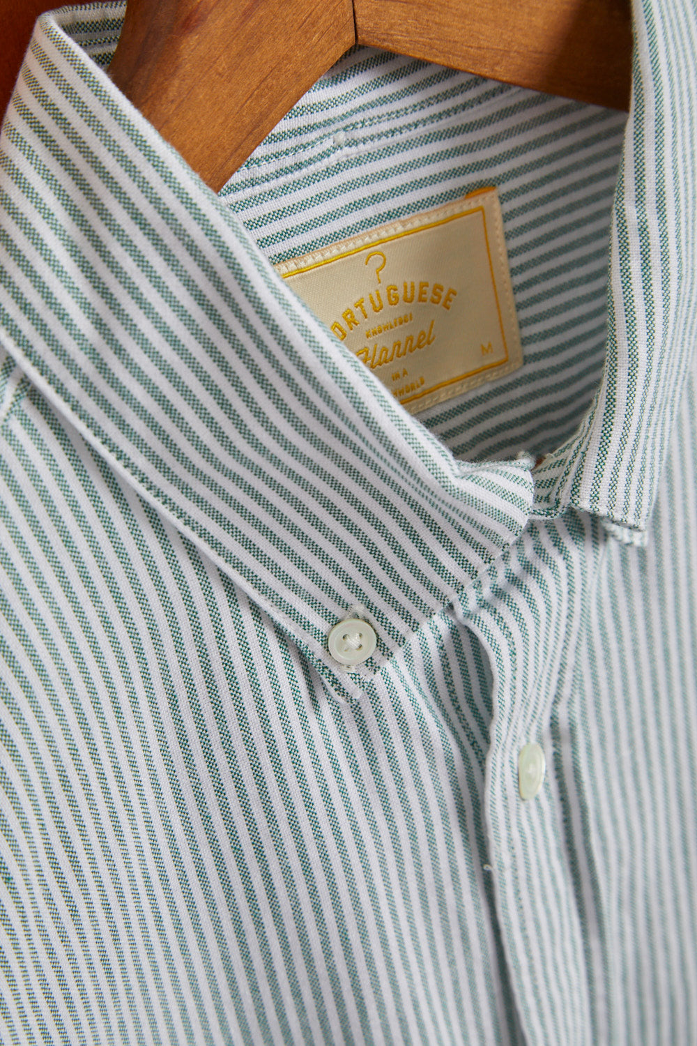 PORTUGUESE FLANNEL BELAVISTA STRIPE SHIRT - GREEN