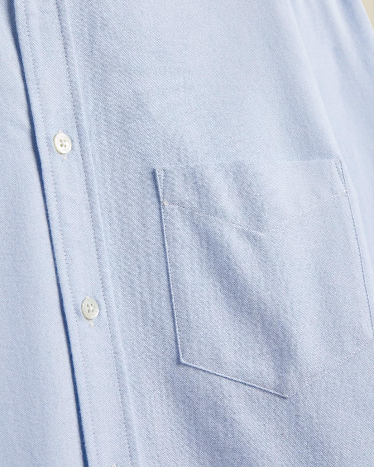 PORTUGUESE FLANNEL BRUSHED OXFORD SHIRT - BLUE