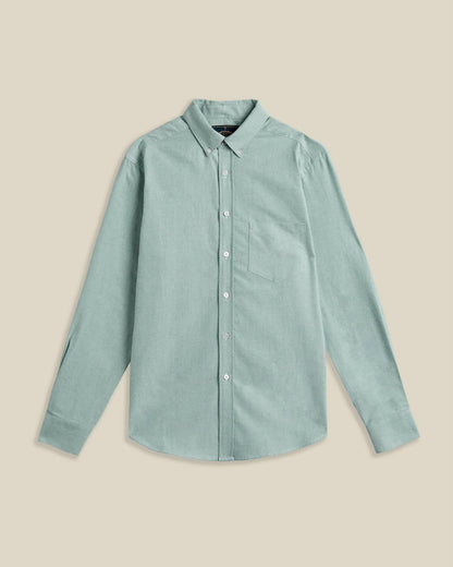 PORTUGUESE FLANNEL BRUSHED OXFORD SHIRT - GREEN