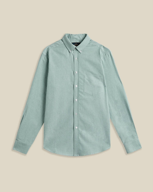 PORTUGUESE FLANNEL BRUSHED OXFORD SHIRT - GREEN