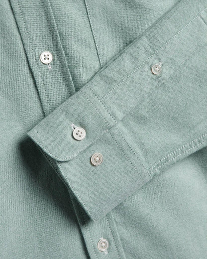 PORTUGUESE FLANNEL BRUSHED OXFORD SHIRT - GREEN