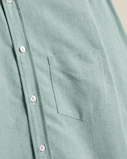 PORTUGUESE FLANNEL BRUSHED OXFORD SHIRT - GREEN