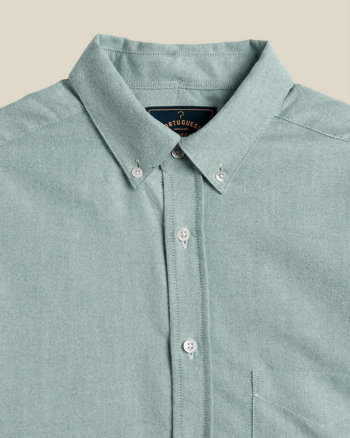 PORTUGUESE FLANNEL BRUSHED OXFORD SHIRT - GREEN