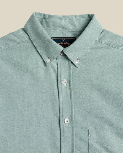 PORTUGUESE FLANNEL BRUSHED OXFORD SHIRT - GREEN
