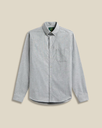 PORTUGUESE FLANNEL BRUSHED OXFORD SHIRT - MOSS GREEN