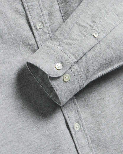 PORTUGUESE FLANNEL BRUSHED OXFORD SHIRT - MOSS GREEN