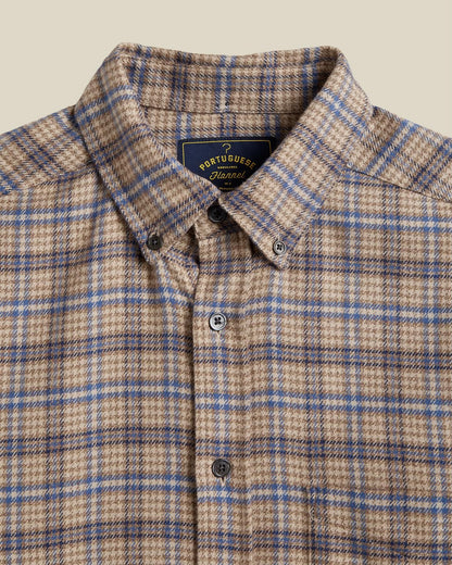 PORTUGUESE FLANNEL CEDAR - BROWN / BLUE
