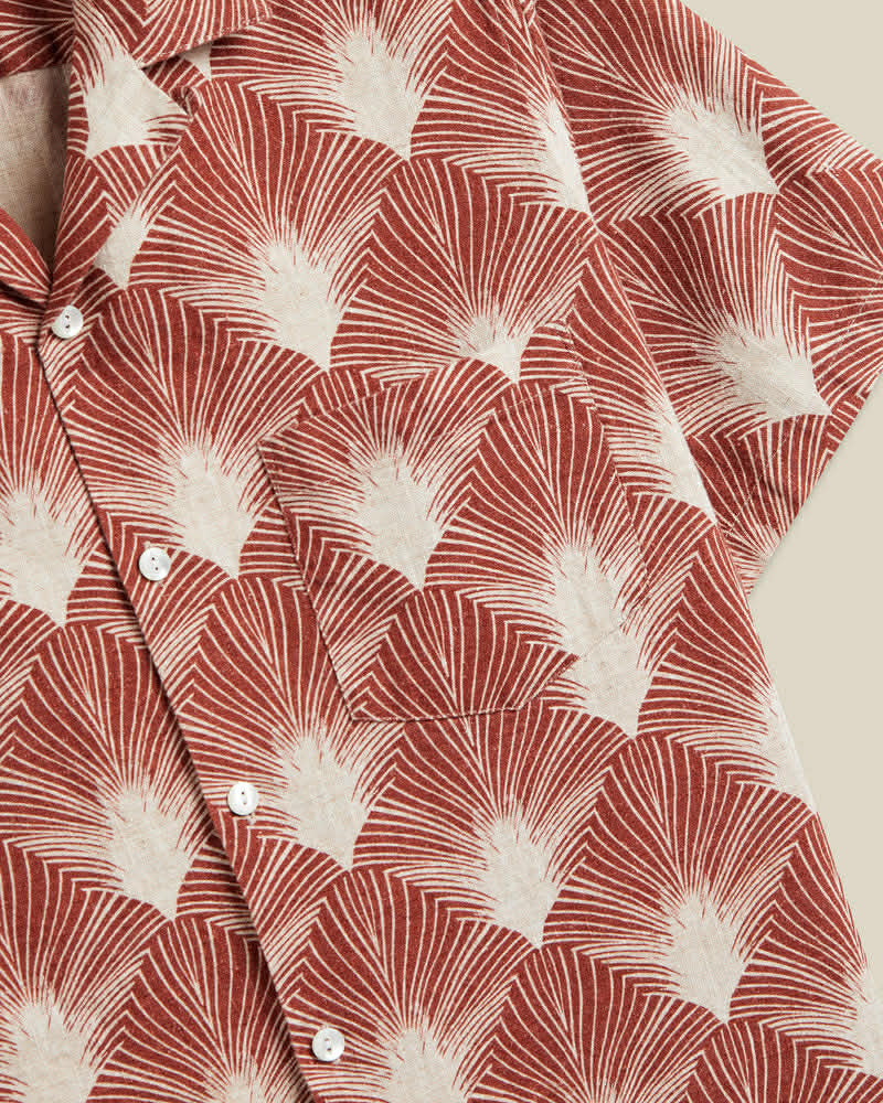 PORTUGUESE FLANNEL FEATHER - RUST