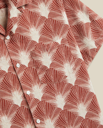 PORTUGUESE FLANNEL FEATHER - RUST