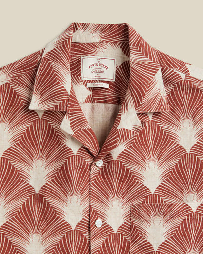 PORTUGUESE FLANNEL FEATHER - RUST