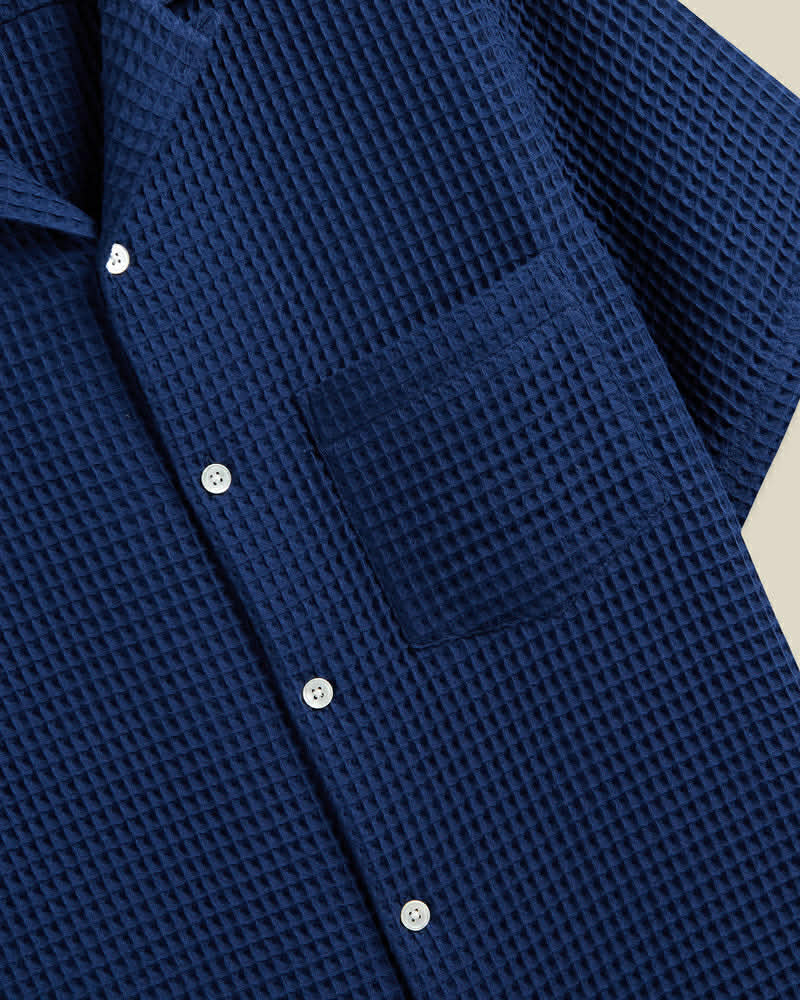 PORTUGUESE FLANNEL HONEY COMB - BLUE