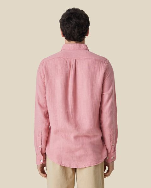 PORTUGUESE FLANNEL LINEN SHIRT - ROSE