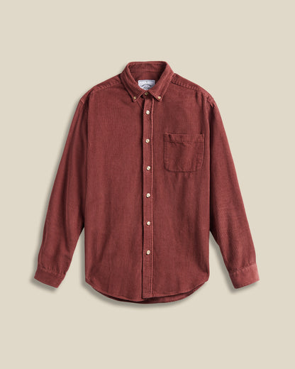 PORTUGUESE FLANNEL LOBO SHIRT - BORDEAUX