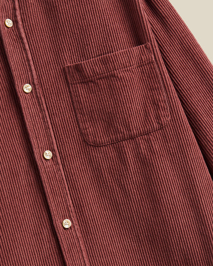 PORTUGUESE FLANNEL LOBO SHIRT - BORDEAUX