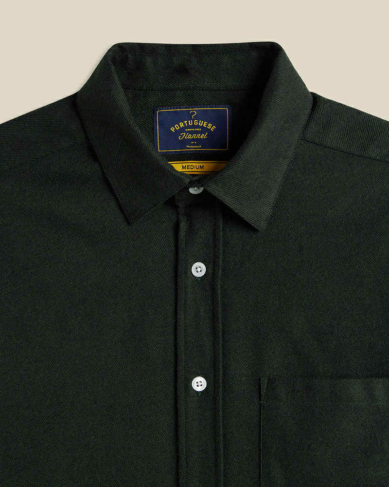 PORTUGUESE FLANNEL TECA 2.0 SHIRT - FOREST GREEN