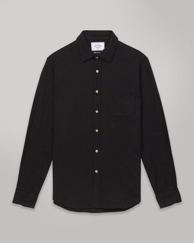PORTUGUESE FLANNEL TECA SHIRT - BLACK