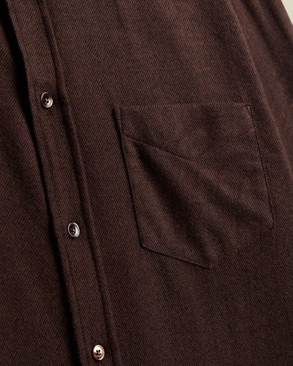 PORTUGUESE FLANNEL TECA SHIRT - BROWN