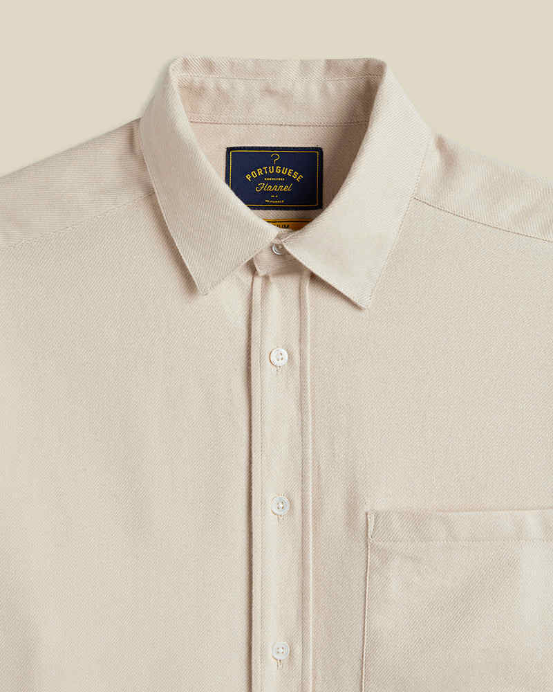 PORTUGUESE FLANNEL TECA 2.0 SHIRT - ECRU