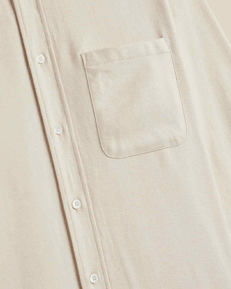 PORTUGUESE FLANNEL TECA 2.0 SHIRT - ECRU