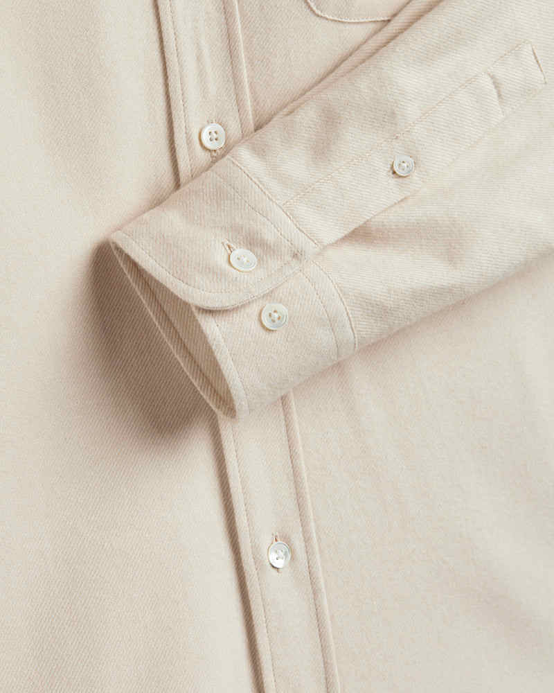 PORTUGUESE FLANNEL TECA 2.0 SHIRT - ECRU