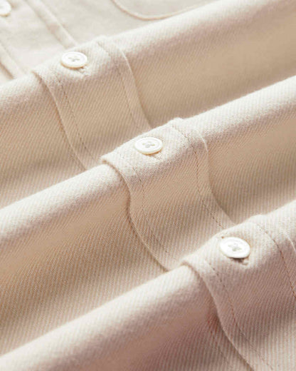 PORTUGUESE FLANNEL TECA 2.0 SHIRT - ECRU