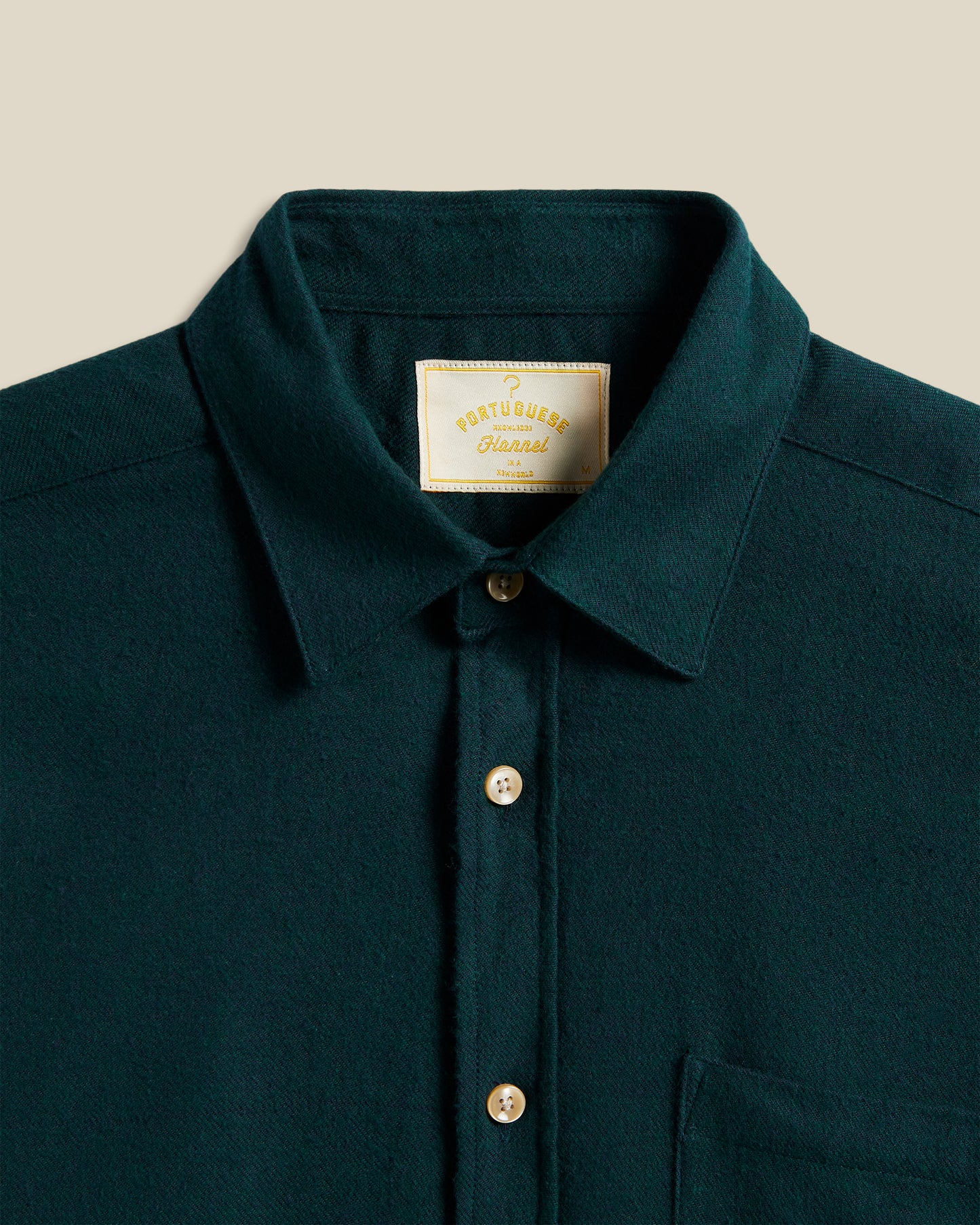 PORTUGUESE FLANNEL TECA SHIRT - GREEN