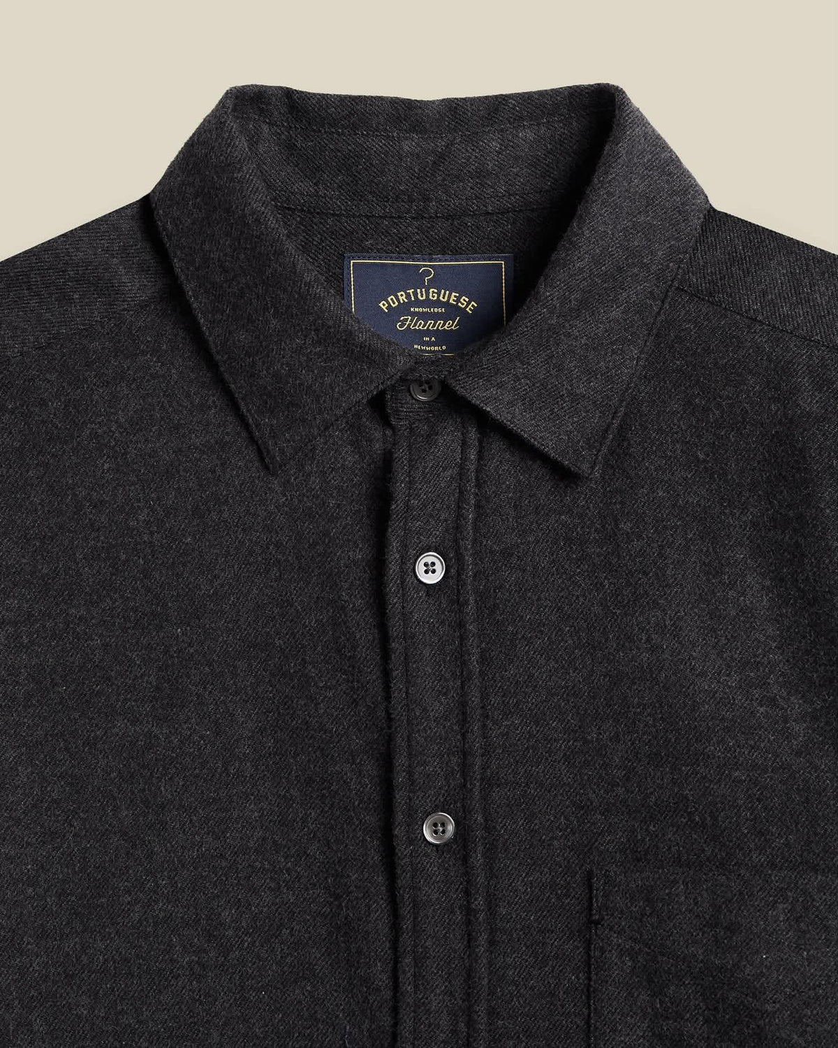 PORTUGUESE FLANNEL TECA SHIRT - GREY