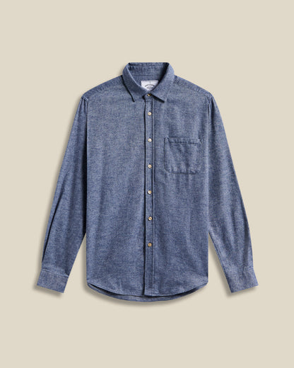 PORTUGUESE FLANNEL TECA SHIRT - INDIGO