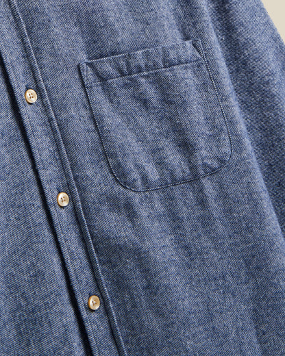 PORTUGUESE FLANNEL TECA SHIRT - INDIGO