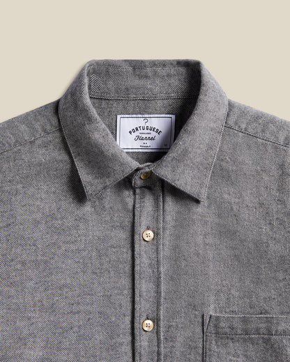 PORTUGUESE FLANNEL TECA SHIRT - LIGHT GREY