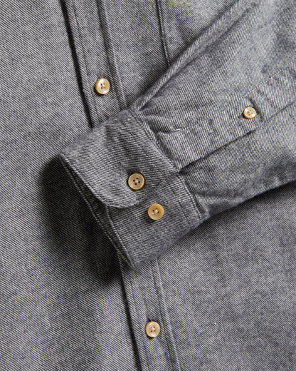 PORTUGUESE FLANNEL TECA SHIRT - LIGHT GREY