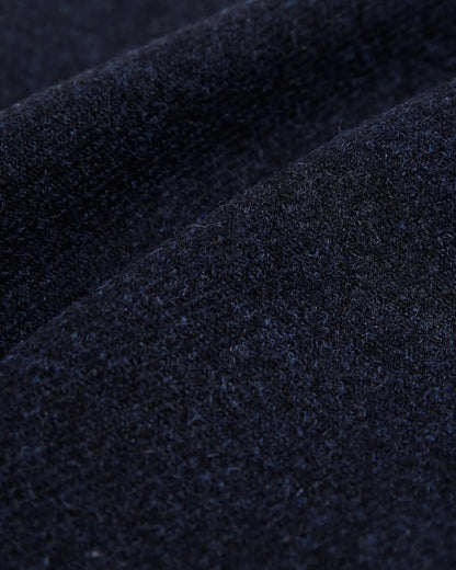 PORTUGUESE FLANNEL WOOL FIELD OVERSHIRT - NAVY