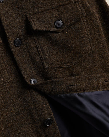 PORTUGUESE FLANNEL WOOL FIELD OVERSHIRT - OLD FOREST