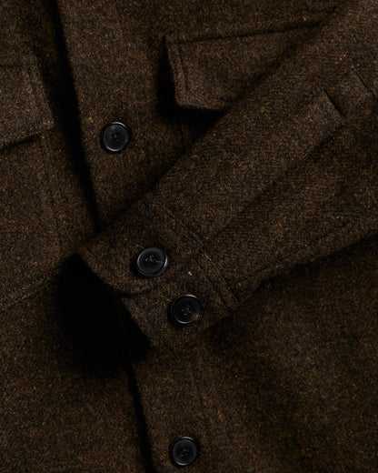 PORTUGUESE FLANNEL WOOL FIELD OVERSHIRT - OLD FOREST