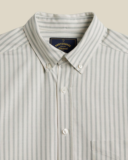 PORTUGUESE FLANNEL MONTEBELO STRIPE - GREEN