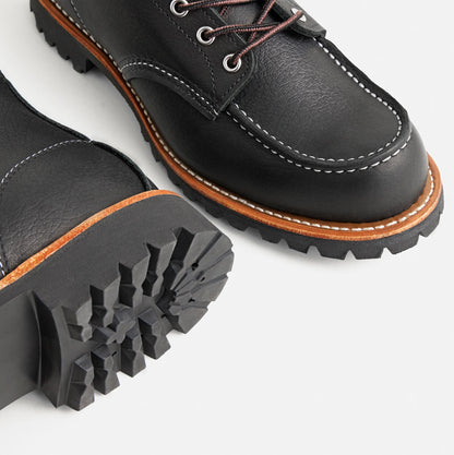RED WING SHOES 6" CLASSIC ROUGHNECK MOC TOE 2949 - BLACK OIL SLICK
