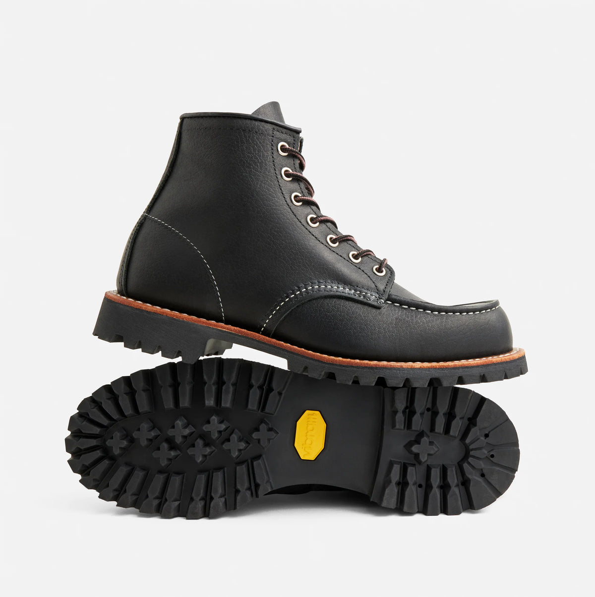 RED WING SHOES 6" CLASSIC ROUGHNECK MOC TOE 2949 - BLACK OIL SLICK