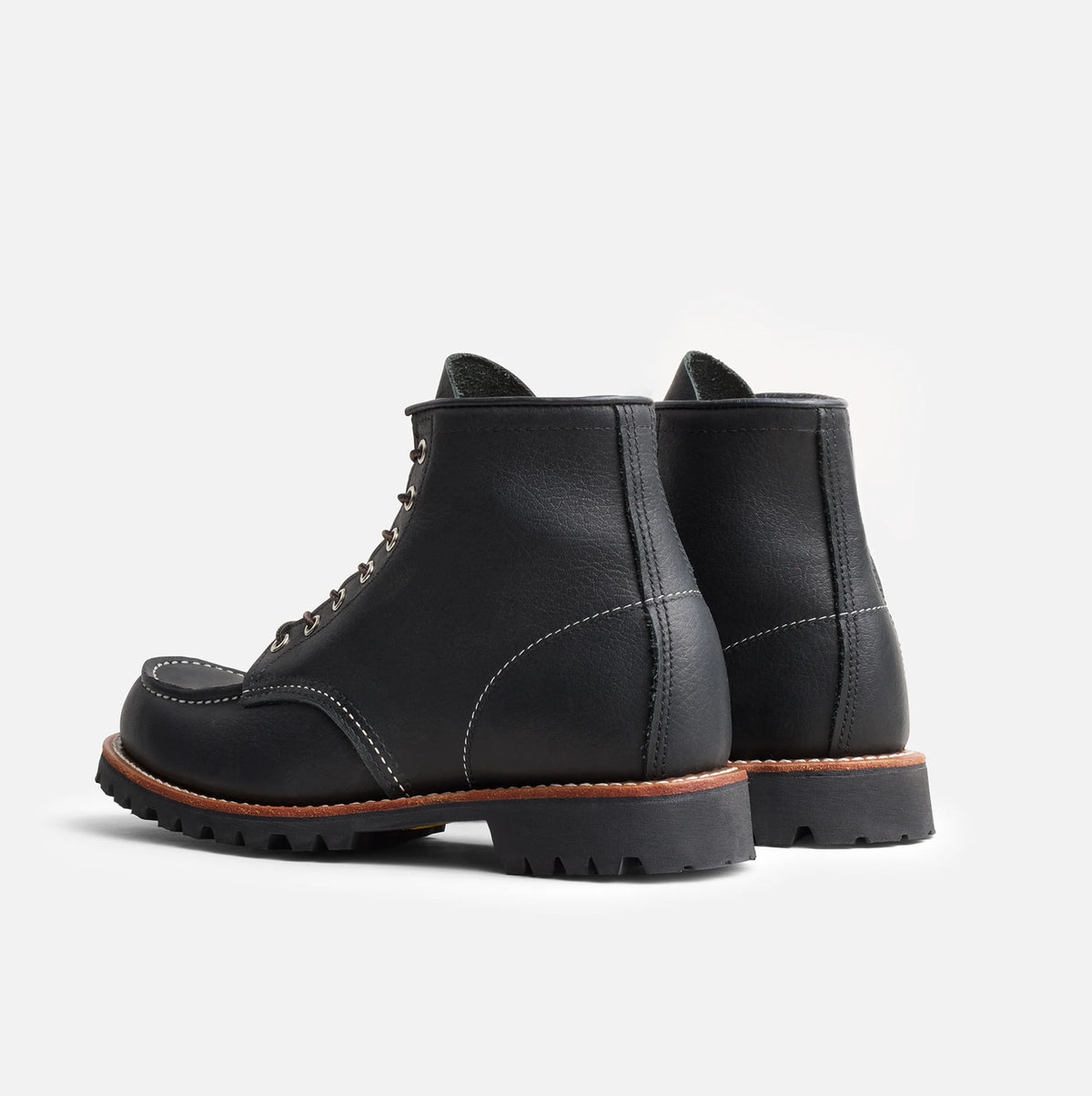 RED WING SHOES 6" CLASSIC ROUGHNECK MOC TOE 2949 - BLACK OIL SLICK