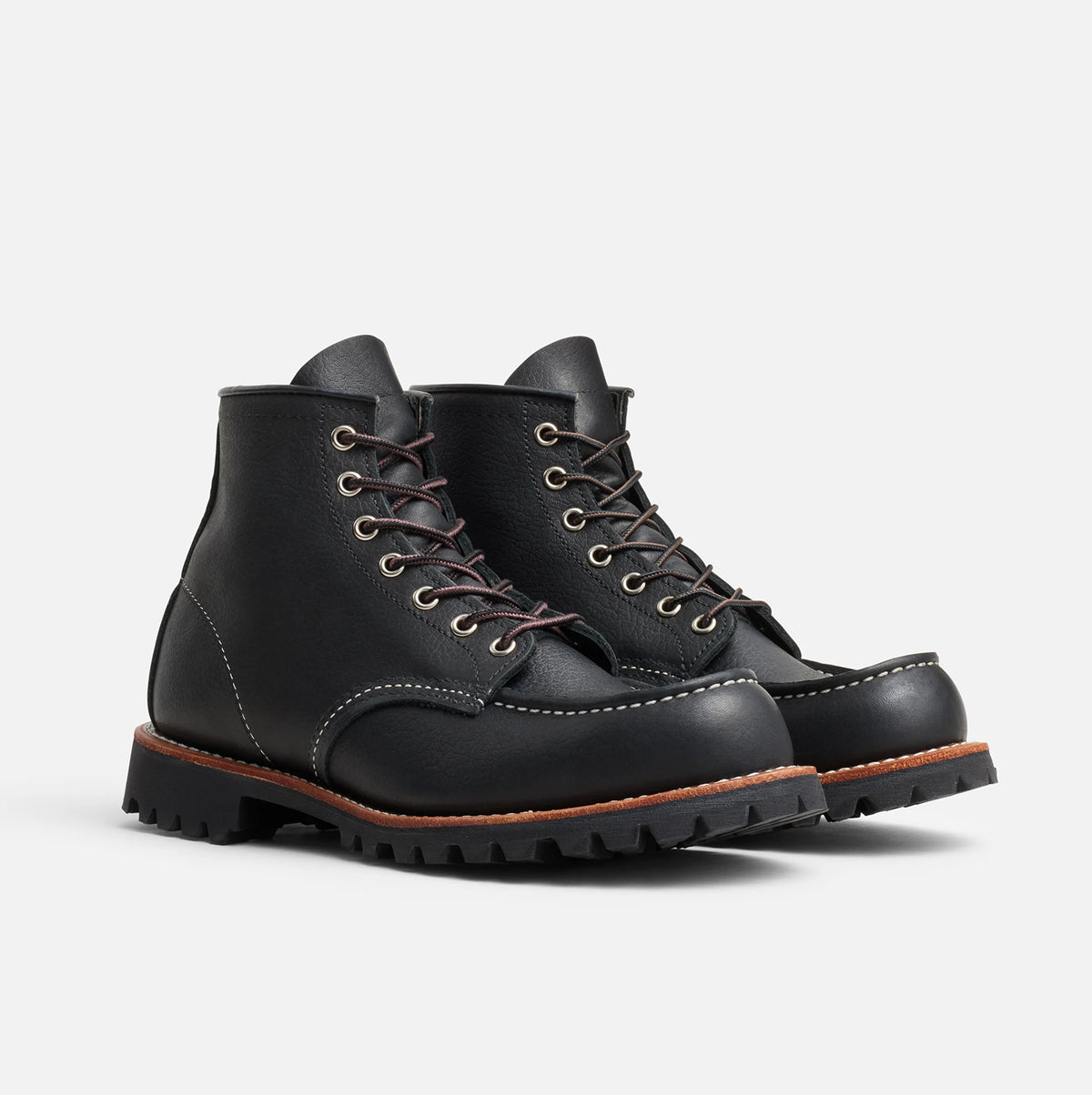 RED WING SHOES 6" CLASSIC ROUGHNECK MOC TOE 2949 - BLACK OIL SLICK