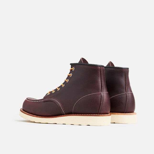 RED WING SHOES 6" CLASSIC MOC TOE 8847 - BLACK CHERRY EXCALIBUR