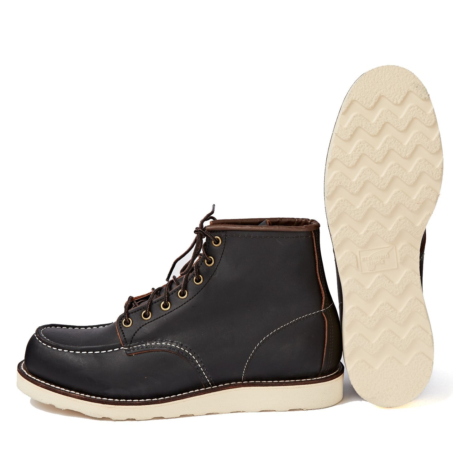 RED WING SHOES 6" CLASSIC MOC TOE 8849 - BLACK PRAIRIE