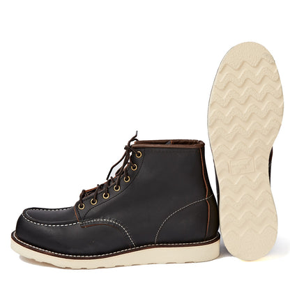 RED WING SHOES 6" CLASSIC MOC TOE 8849 - BLACK PRAIRIE