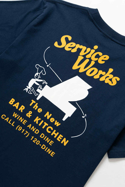 SERVICE WORKS BAR & KITCHEN TEE - NAVY