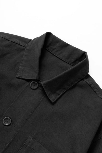 SERVICE WORKS CANVAS CHORE SHIRT - BLACK