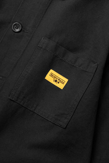 SERVICE WORKS CANVAS CHORE SHIRT - BLACK