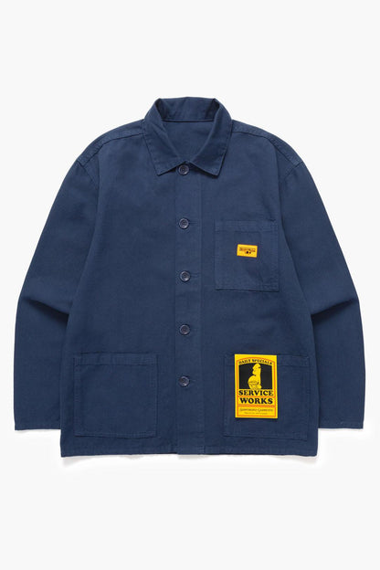 SERVICE WORKS CANVAS CHORE SHIRT - NAVY