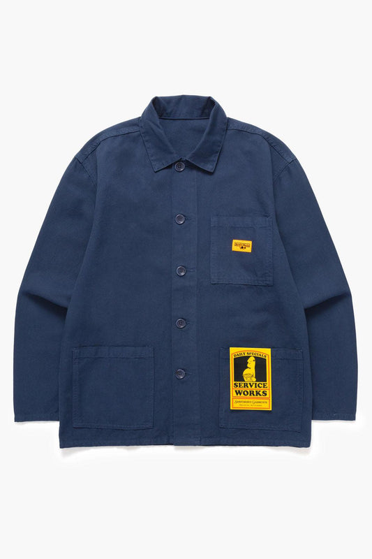 SERVICE WORKS CANVAS CHORE SHIRT - NAVY