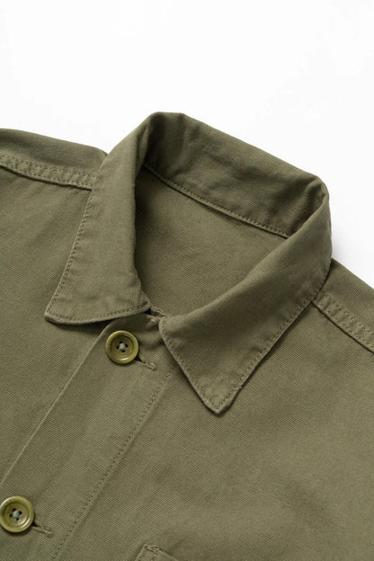 SERVICE WORKS CANVAS CHORE SHIRT - OLIVE